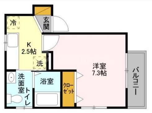 2階の間取り図