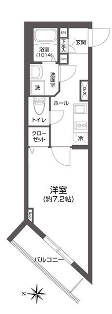 1階の間取り図