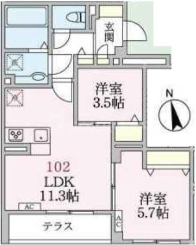 1階の間取り図