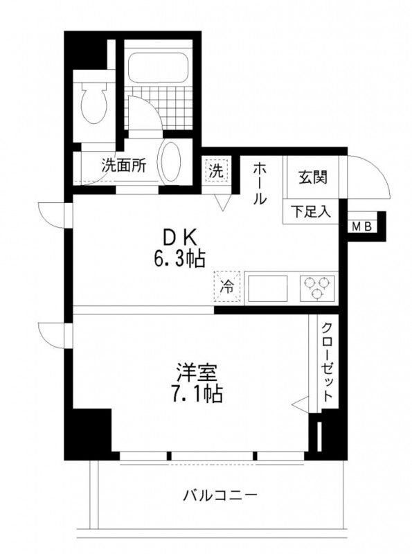1階の間取り図