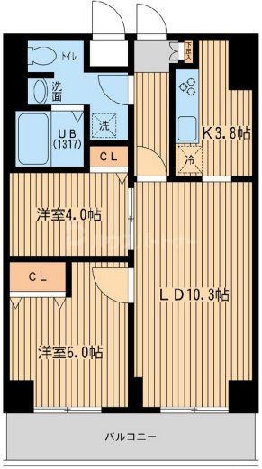 8階の間取り図