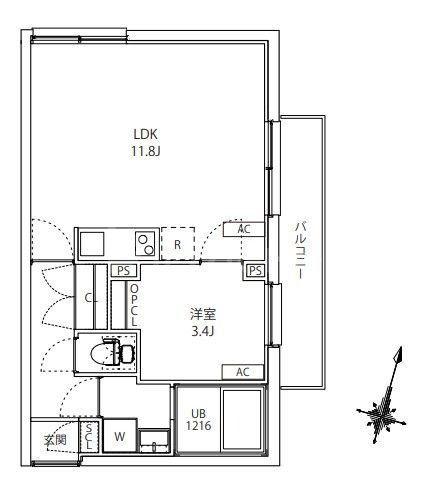 5階の間取り図