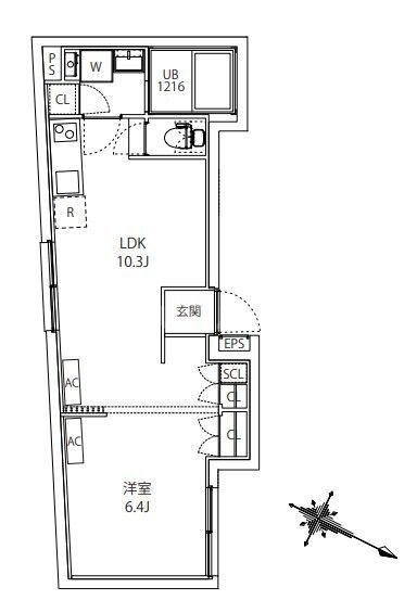 1階の間取り図