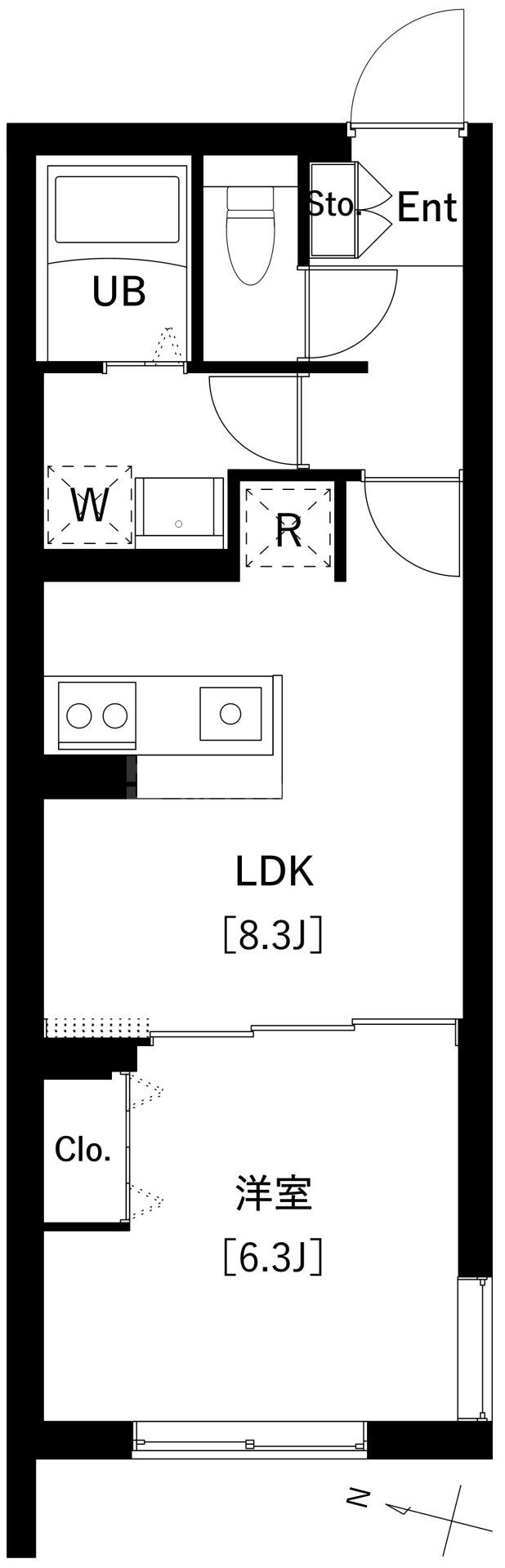 4階の間取り図