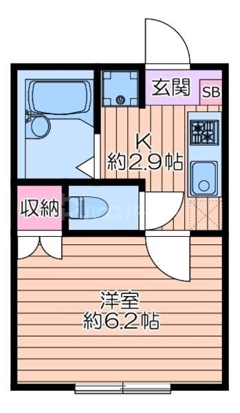 2階の間取り図