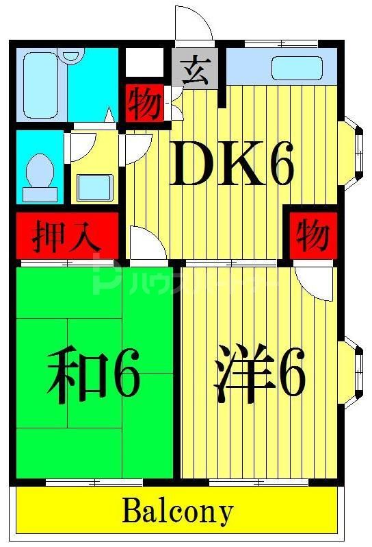 2階の間取り図