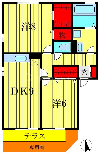 1階の間取り図