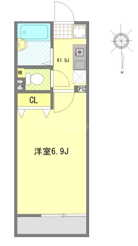 2階の間取り図