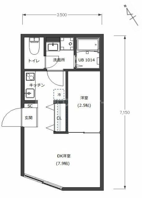 1階の間取り図