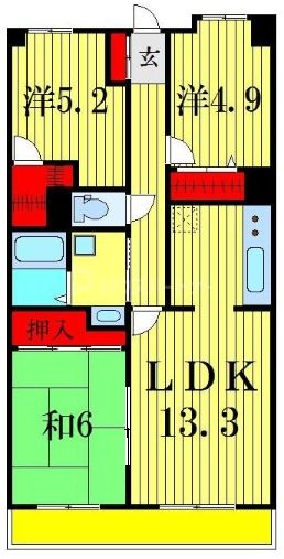 3階の間取り図