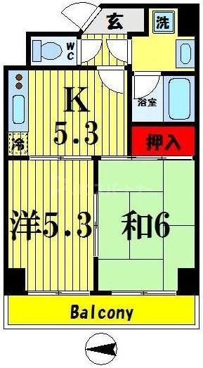 8階の間取り図