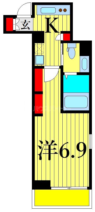2階の間取り図