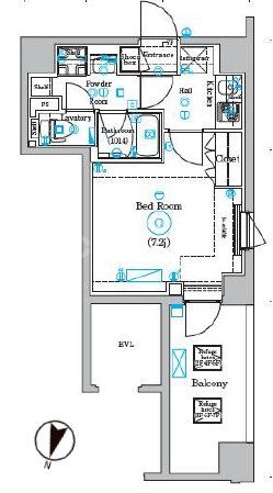 4階の間取り図