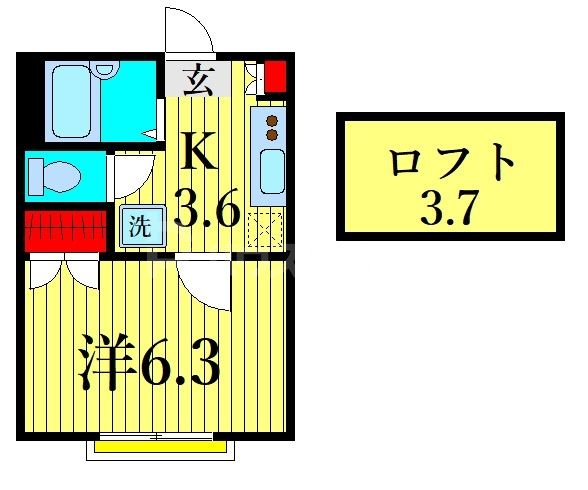 1階の間取り図