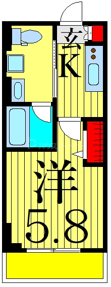 2階の間取り図