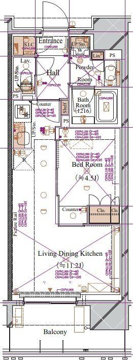 12階の間取り図