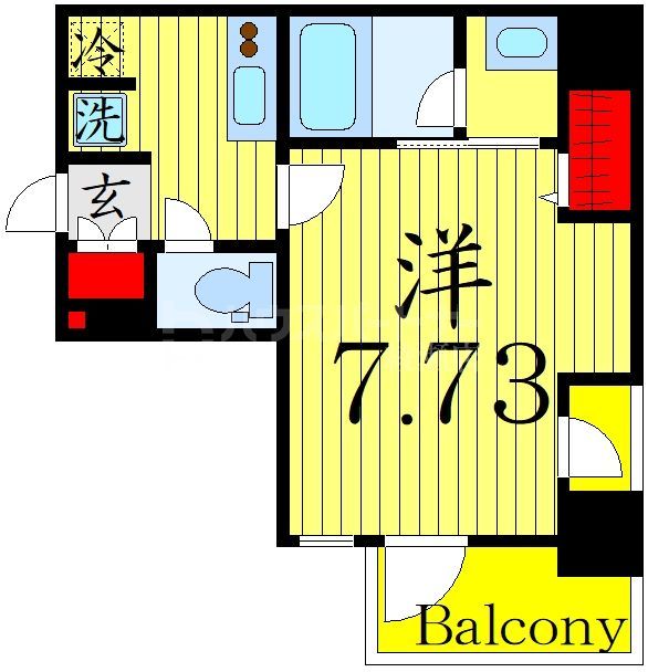 4階の間取り図