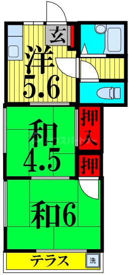 1階の間取り図