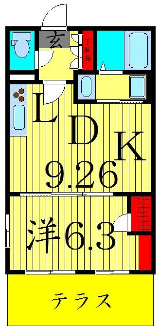 1階の間取り図