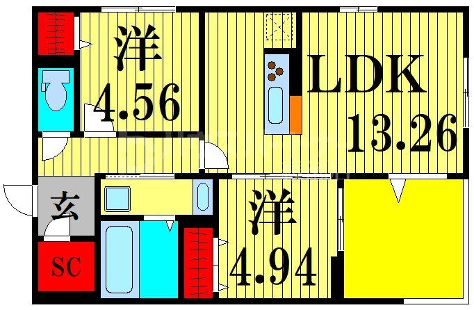 1階の間取り図