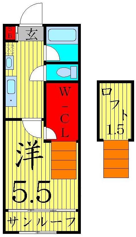 2階の間取り図