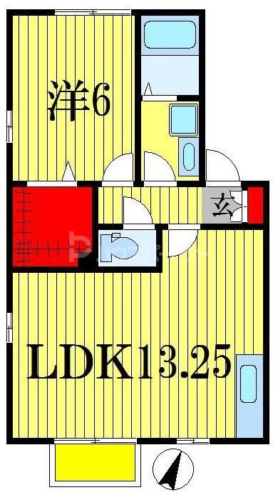 2階の間取り図