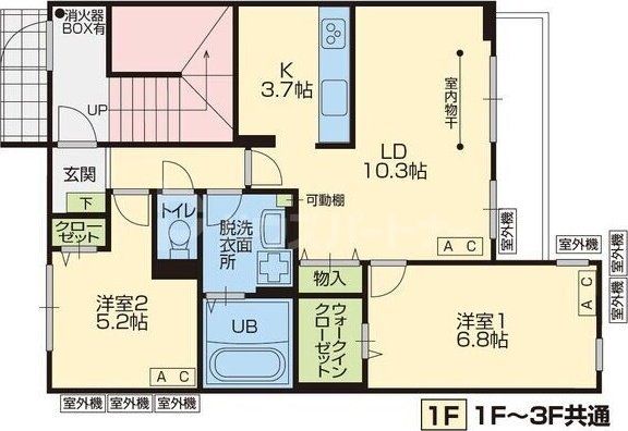 3階の間取り図