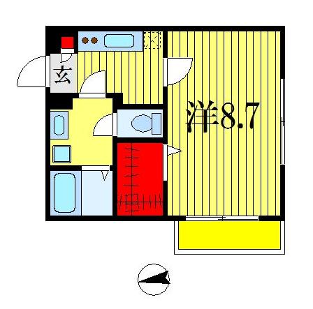 1階の間取り図