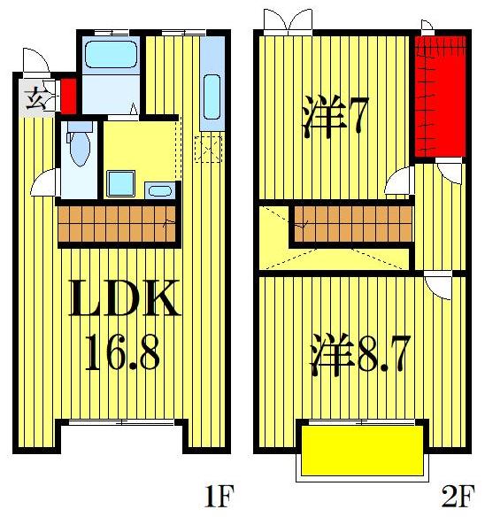 2階の間取り図