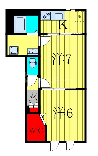2階の間取り図