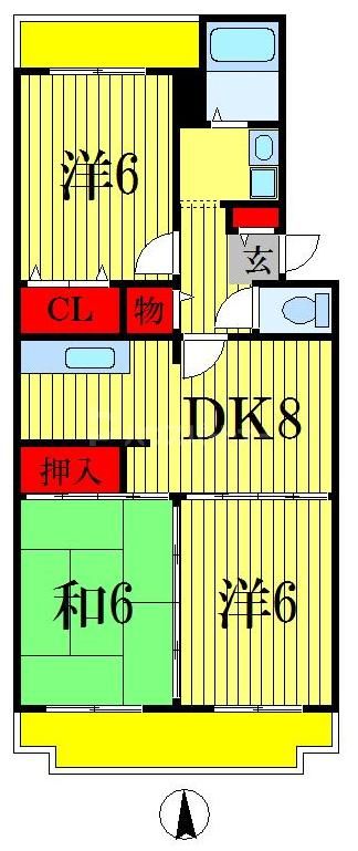 1階の間取り図