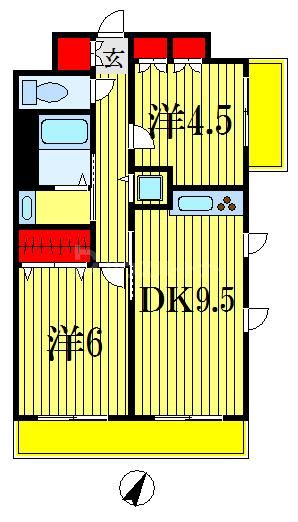 6階の間取り図