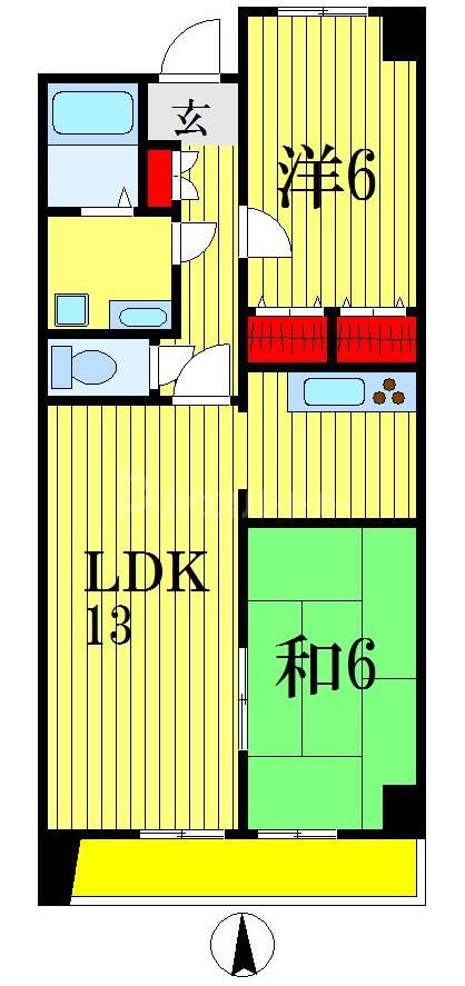 6階の間取り図