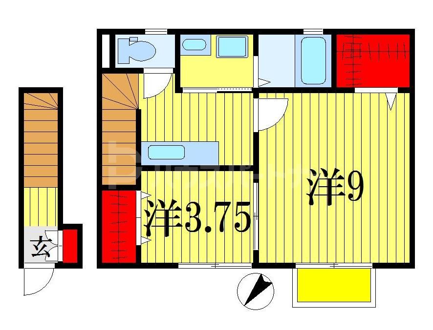 2階の間取り図