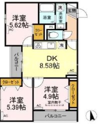 2階の間取り図