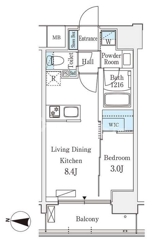 4階の間取り図
