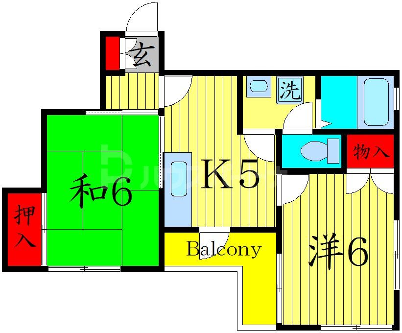2階の間取り図