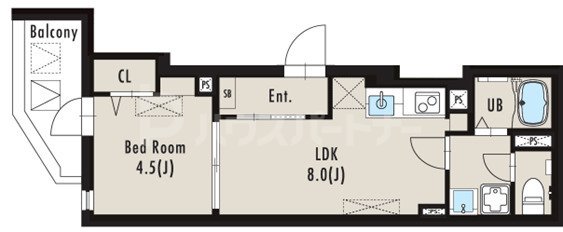 2階の間取り図