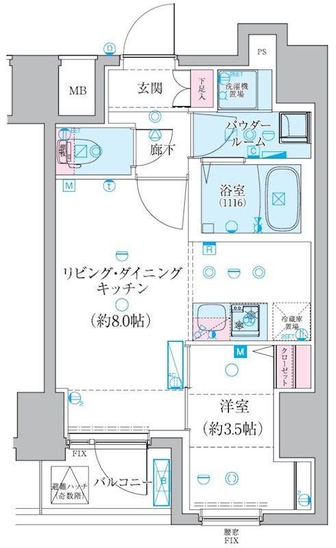 5階の間取り図