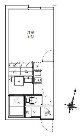 4階の間取り図