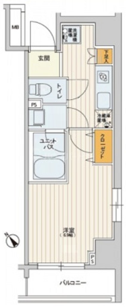 6階の間取り図