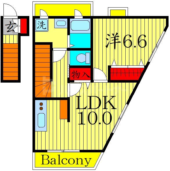 1階の間取り図
