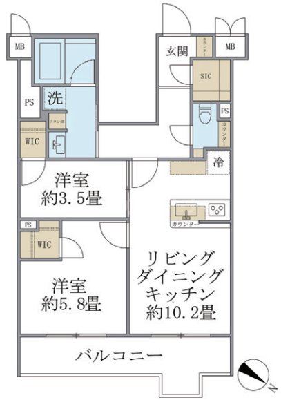 4階の間取り図