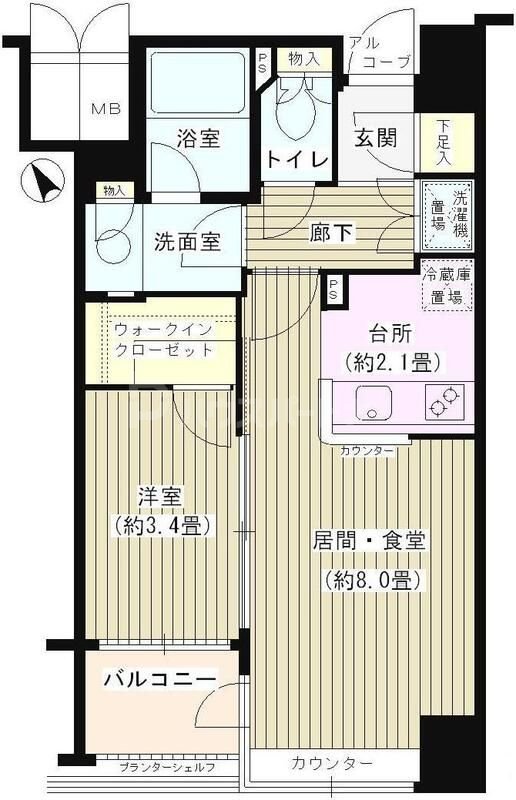4階の間取り図