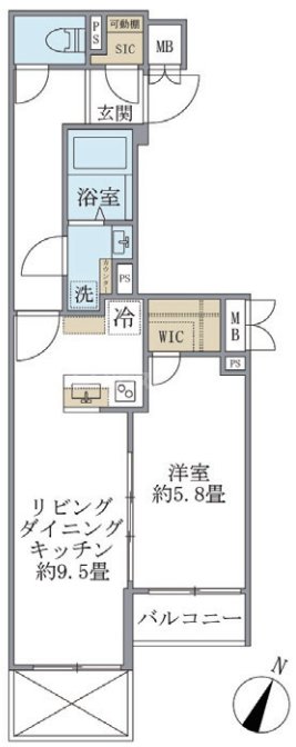 1階の間取り図