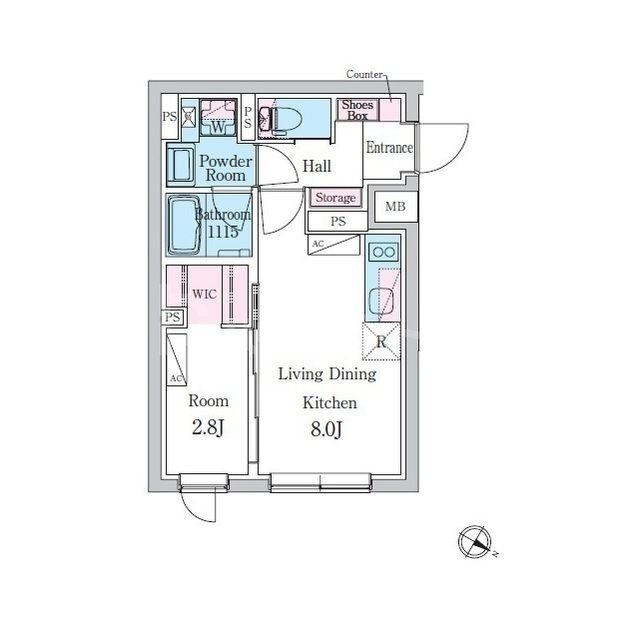 1階の間取り図