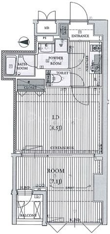 1階の間取り図