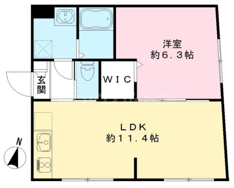 1階の間取り図