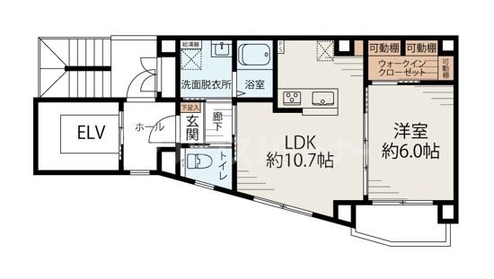 1階の間取り図