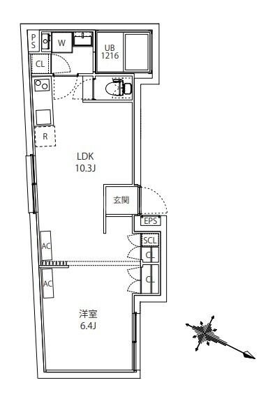 1階の間取り図